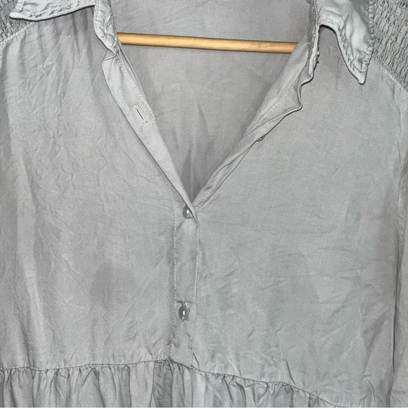 Zara Grey Tiered Mini Dress - Picture 6 of 7